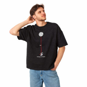 Oversize Charcoal Hang in there