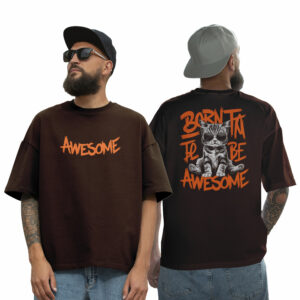 Men Cotton Oversize Fit Printed T-Shirt